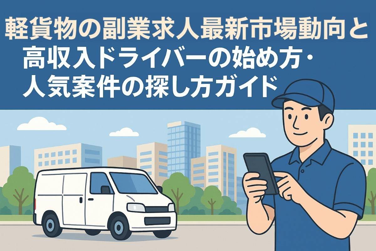 軽貨物の副業求人最新市場動向と高収入ドライバーの始め方・人気案件の探し方ガイド