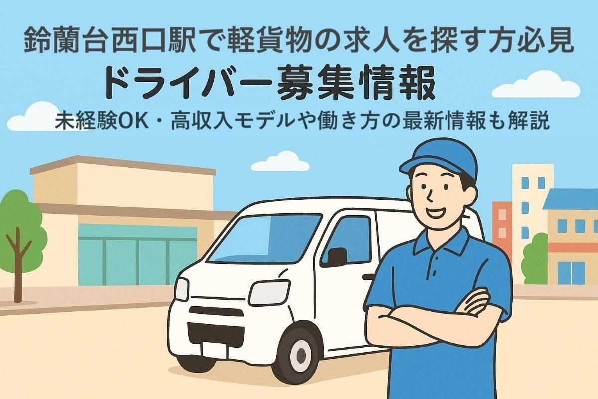鈴蘭台西口駅で軽貨物の求人を探す方必見！ ドライバー募集情報｜未経験OK・高収入モデルや働き方の最新情報も解説